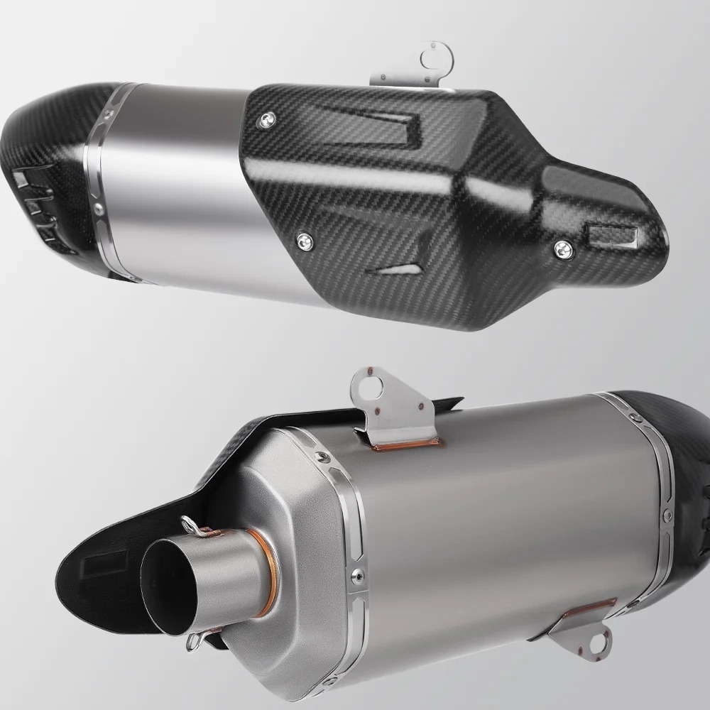 Original VS400 Motorcycle Exhaust Pipe with Double Outlet Quality Readjustment for Xciting Side New Condition